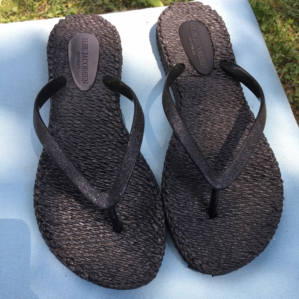Ilse Jacobsen black sandals sz 39